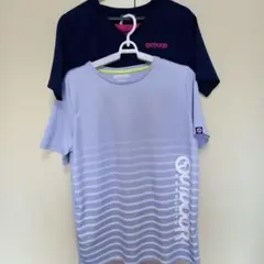 OUTDOOR 半袖Tシャツ ネイビー/ラベンダー