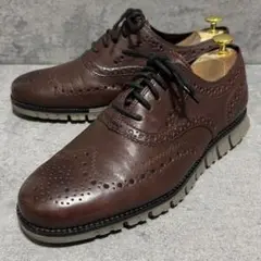 極美品　コールハーン　レザースニーカー　ゼログランド　ブラウン　本革　1934