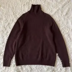 良品✨SHIPS ピュアカシミヤ 100% タートルネックニット ノームコア　M