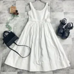 ほぼ未使用【MADISONBLUE】フレアワンピース 腰ベルト付き サイズ00
