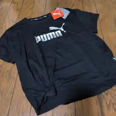 新品☆ PUMAプーマ 結び目デザイン Tシャツ 黒