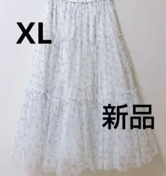 GU チュールスカート rokh ロク　新品　未使用　　白 xl