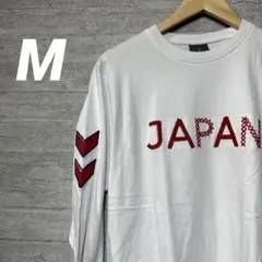 【美品】hummel メンズ　長袖シャツ　カットソー　JAPAN 白　M