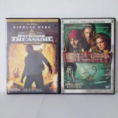 洋画 DVD パイレーツ・オブ・カリビアン ナショナル・トレジャー まとめ売り
