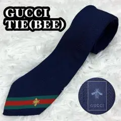 美品✨GUCCI ネクタイ シルク100% bee シェリーライン イタリア製