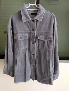 ZARA ザラ グレー コーデュロイジャケット M