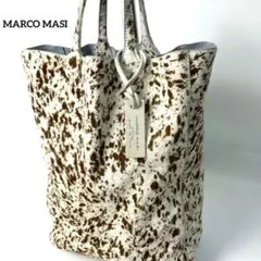 【未使用級】マルコマージ 別注 トートバッグ SEA アニマル ハラコ 茶