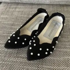 美品 オッフェン パールオペラシューズ フラットシューズ ニット素材 グリーン 楽天市場】【洗える靴】ことりっぷコラボ オペラシューズ