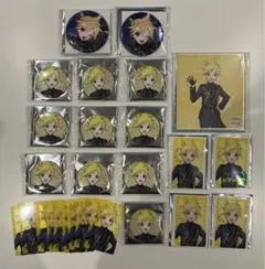 プロセカ　あんスタコラボ　鏡音レン　缶バッジ 色紙　エピカ　クリア　箔押し