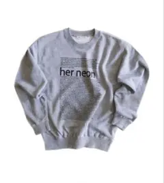 herneon トレーナー　スウェット HERNEON × FREAKS STOREダメージ加工スウェットトレーナー