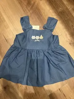 プティマイン　ちいかわ　刺しゅうペプラムブラウス　120