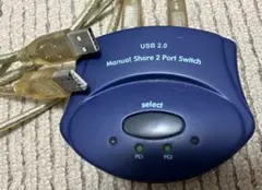 USB2.0 Manual Share 2 Port Switch USB切替器