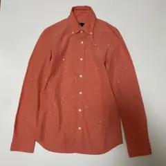 AKM ペイント 長袖シャツ オレンジ