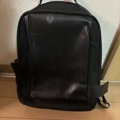 ブラックバックパック ストライプ内装