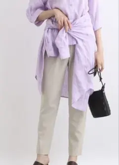 INDIVI (インディヴィ) 【洗える】サマータックテーパードパンツ2024