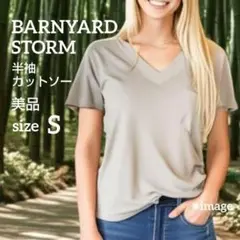 【美品】BARNYARDSTORM Ｔシャツ Sサイズ ベージュ Vネック 上品