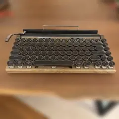 【定価¥11,500】タイプライター風キーボード　青軸