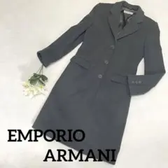 229【カシミア混】エンポリオアルマーニ レディース チェスターコート