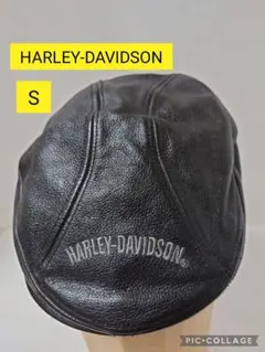 [美品]HARLEY-DAVIDSONハーレーダビッドソン本革製ハンチング