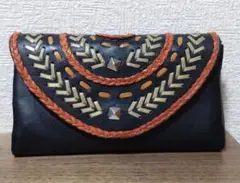 mahiya マヒヤ　本革　レザー長財布　ボヘミアン長財布