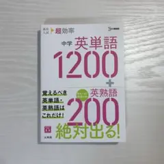 【美品】高校入試対策 中学英単語＋英熟語 超効率