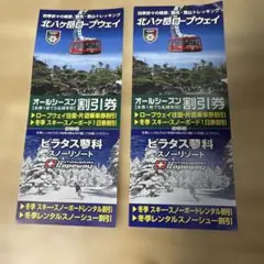 北八ヶ岳ロープウェイ　割引券