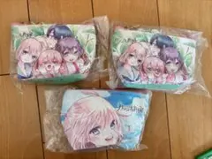 キャラクターイラストポーチ3個セット