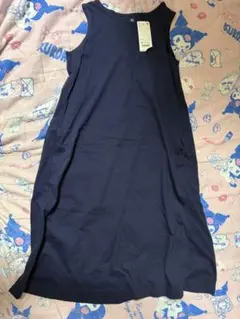 【新品】UNIQLO マーセライズコットンワンピース ノースリーブ 150サイズ