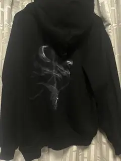 SupplieR スモークエフェクト ブラックパーカー M