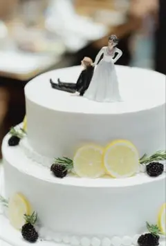 ウエディング　ケーキトッパー