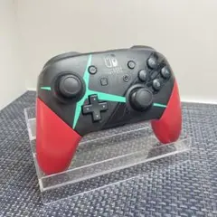 【美品】switch　proコントローラー　ゼノブレイド2カスタム　プロコン 美品】switch proコントローラー ゼノブレイド2カスタム
