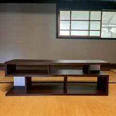 50V型対応　テレビ台　ダークブラウン　オープンシェル　※お値段変更無し