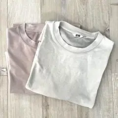 中古 エアリズム コットンオーバーサイズTシャツ 2枚セット