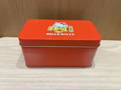ハローキティ オレンジ金属缶