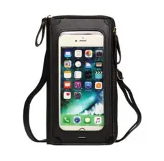 タッチ操作OK！スマホがそのまま使える ショルダーバッグ