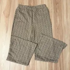 【美品】 ワイドパンツ　エスニック　フレア　ストレッチ　リラパン