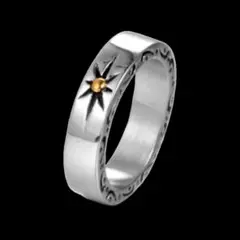 【A097】リング　メンズ　シルバー　アクセサリー　星　スター　指輪　20号