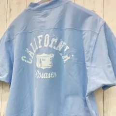 Rosasen CALIFORNIA ポロシャツ 水色　サイズLL