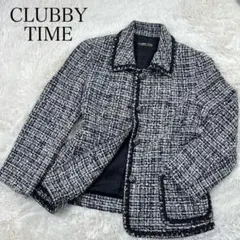 【極美品】CLUBBY TIME クラビータイム ツイードジャケット