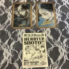 ヒロアカ展　箔押しクリアカード　入場者特典　轟
