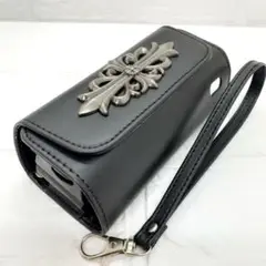 ◆アイコス イルマi ケース iqos iluma 用 ストラップ 紋章 黒 １