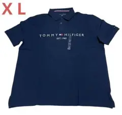 新品未使用品☆TOMMY HILFIGER ネイビー ポロシャツ XL