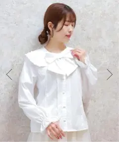 アクシーズファム　カワイイ　シャツ　白　新品　訳あり