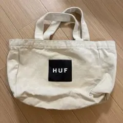 HUF トートバッグ クリーム色 ロゴ入り
