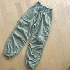 160cm カーキ　ワークパンツ