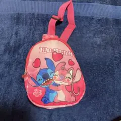 Disney・リロアンドスティッチ子供用ボディバッグ人気のピンク