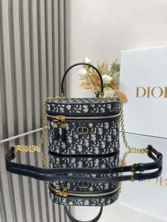 Dior ショルダーバッグ ネイビー/ホワイト