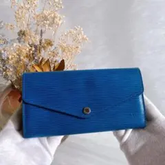 【展示品】ルイヴィトン ポルトフォイユ・サラ エピ アンディゴブルー 財布