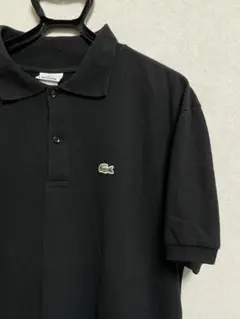 【LACOSTE】ラコステ 半袖ポロシャツ ワニ刺繍 黒