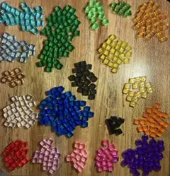 カラフルキューブ　8mm アクリルとプラスチック　まとめ売り　処分品